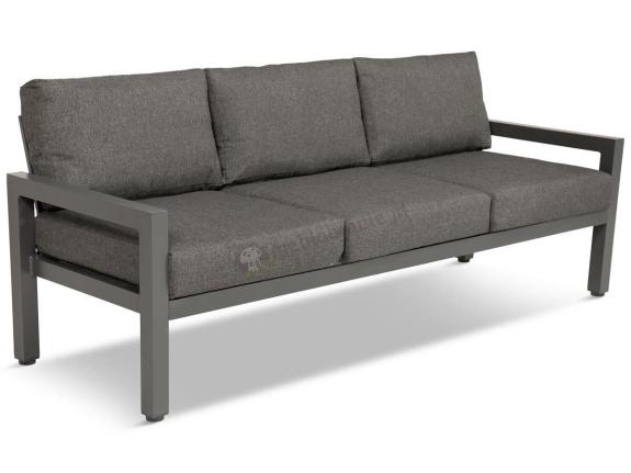 Aluminiowa sofa ogrodowa dla 3 osób 193cm Calamba Grafit