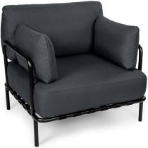 Fotel ogrodowy Salve z grubymi poduszkami slate