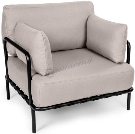 Fotel ogrodowy Salve z grubymi poduszkami beige