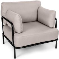 Fotel ogrodowy Salve z grubymi poduszkami beige