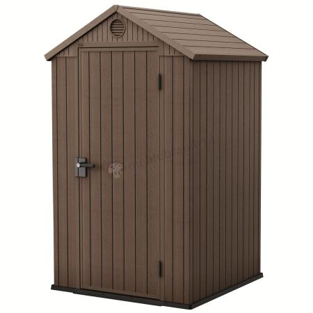 Mały domek ogrodowy Darwin 4 x 4 brązowy (1,4m2)