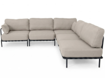 Eleganckie meble ogrodowe modułowe Salve Beige - 5 elementów