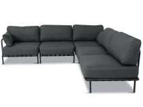 Eleganckie meble ogrodowe modułowe Salve Slate - 5 elementów