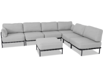 Modułowe meble tarasowe wypoczynkowe Salve 6 Midi Chrome