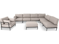 Meble modułowe metalowe 8 elementów Salve Beige 6 Comfort