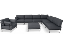 Meble modułowe metalowe 8 elementów Salve Slate 6 Comfort