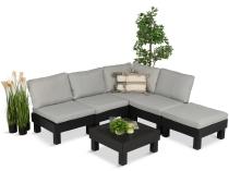 Zestaw mebli modułowych na taras dla 5 osób Elements grafit