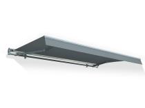 Szara markiza na balkon Lea 295x250 - aluminiowy stelaż