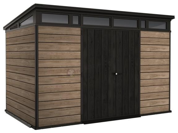 Duży domek narzędziowy Keter Signature Pent 11x7 Ashwood (7,5m2)