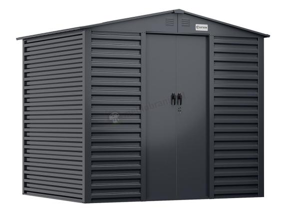 Wytrzymały domek narzędziowy metalowy Dettel 240x180x210cm - Antracite A16