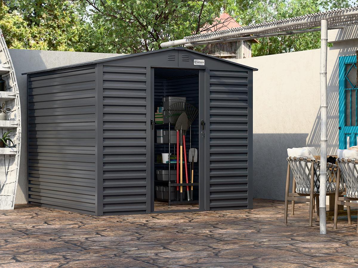 Domček na náradie s dvojitými dverami