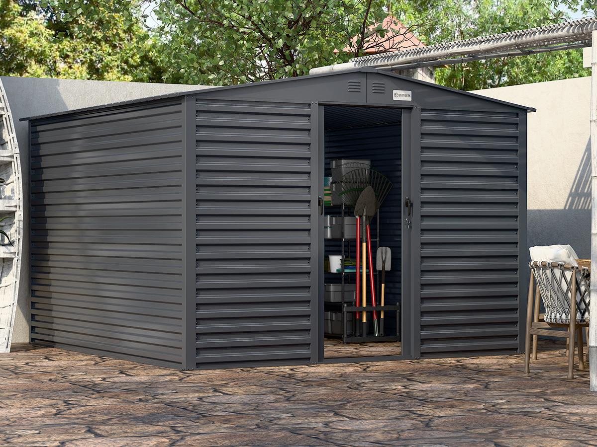 Domček na náradie s dvojitými dverami