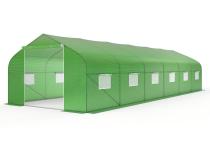 OUTLET - Tunel foliowy metalowy 3x9m z podwójnymi drzwiami Jasmin – zielony