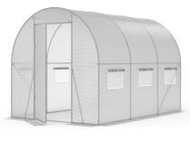 Tunel foliowy z metalowym stelażem i drzwiami 2x3m – biały