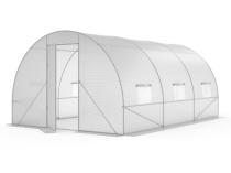 Tunel foliowy z metalowym stelażem i drzwiami 3x4,5m – biały