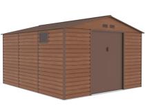 Blaszak drewnopodobny brązowy Dummer 341x386x229cm – Wood