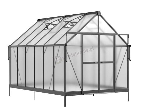 Szklarnia ogrodowa z poliwęglanu 6mm PLUS 244x370x240cm