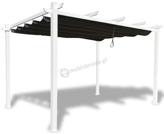 Biała Aluminiowa pergola na taras Kirn 4x4 - Grey White