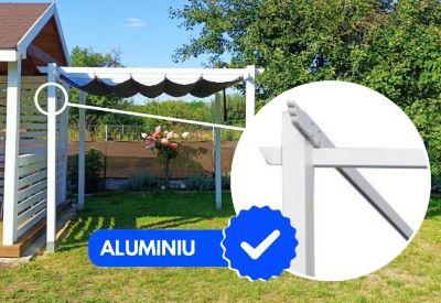 pergolă de terasă din aluminiu