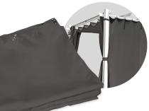 Komplet zasłon do pergoli Kirn 3x3 - Grey White