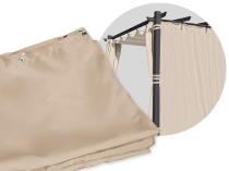 Zestaw zasłon bocznych do pergoli 3x6 - Cream Grey