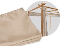 Komplet zasłon bocznych do pergoli Niro 3x4 - Cream Wood