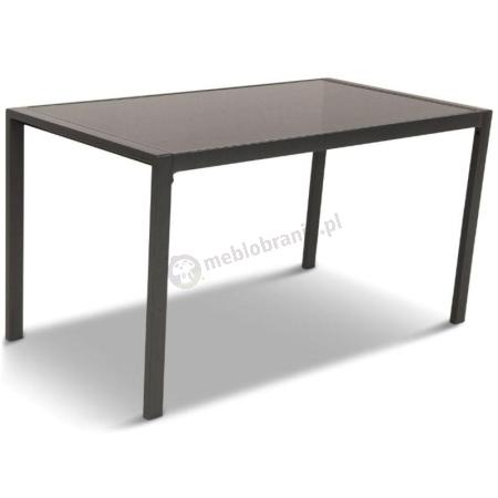 Stół Sodor ze szklanym blatem 140x70 - Dark Grey