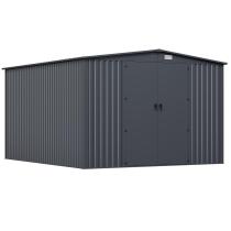 Metalowa szopa ogrodowa Hartt Plus 300x360x205cm drzwi na zawiasach - Antracyt A16