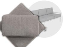 Zestaw poduszek do sofy trzyosobowej Calamba - 3x siedzisko 3x oparcie - Grey