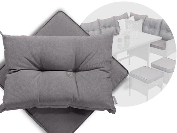 Komplet poduszek do zestawu Perata Corner 6x siedzisko 7x oparcie - Grey