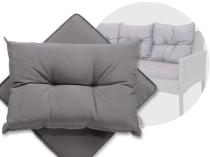Poduszki zapasowe do sofy Perata - 1x siedzisko, 3x oparcie - Grey