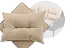 Zapasowe poduszki do sofy trzyosobowej Perata - 1x siedzisko 3x oparcie - Beige