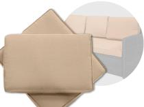 Komplet poduszek do sofy ogrodowej Cofete - 1x siedzisko 3x oparcie - Beige