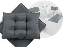 Zestaw poduszek do mebli Topiano Grande - 4x siedzisko 8x oparcie - Grey