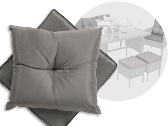 Komplet poduszek do mebli Torino Dining - 5x siedzisko 5x oparccie - grey