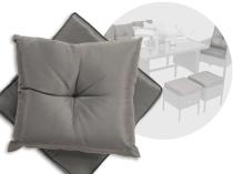 Komplet poduszek do mebli Torino Dining - 5x siedzisko 5x oparcie - grey