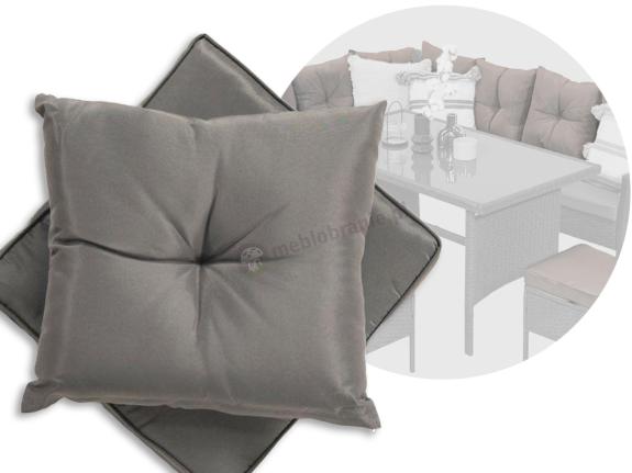 Komplet poduszek do mebli ogrodowych Torino Corner XL - 5x siedzisko 7x oparcie - grey