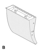 Corfu oparcie część zamienna symbol B brąz