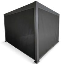 Roleta zacieniająca do pergoli Nefir ściana 3m - Antracite