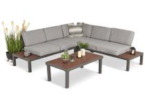 Nowoczesny narożnik modułowy 222x222cm Calamba Corner - Light Grey