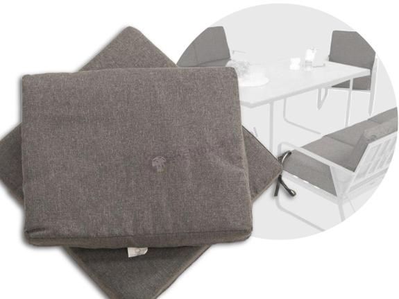Komplet poduszek do zestawu Ater Grande - 8x siedzisko 8x oparcie - Dark Grey