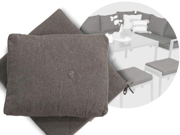 Zapasowy komplet poduszek do zestawu Sodor Corner XXL + 2 fotele - 11x siedzisko 10x oparcie - Dark Grey
