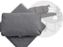 Komplet poduszek do zestawu Panaon Dining + pufy - 7x siedzisko 5x oparcie - Grey
