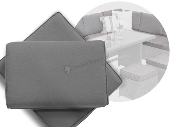 Poduszki do mebli ogrodowych Cofete Corner + 1 fotel – 7x siedzisko 8x oparcie - Grey