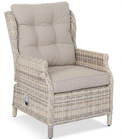 OUTLET - Fotele technorattanowe z regulacją Laritto - Beige - 1szt