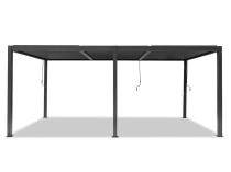 Pergola tarasowa aluminiowa lamelowa 4x5 m Lufel 2.0 - Antracyt