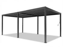 Pergola tarasowa metalowa 4x5 wolnostojąca Nefir 2.0 - Antracite, Gartwerk