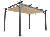 Stalowa pergola ogrodowa 3x4 Hiro Beż