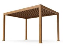 Pergola wolnosotjąca w kolorze drewna 3x4 Nefir 2.0 - Woodlook