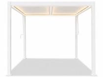 Wolnostojąca pergola na taras z oświetleniem LED 3x4 Lufel 2.0 White